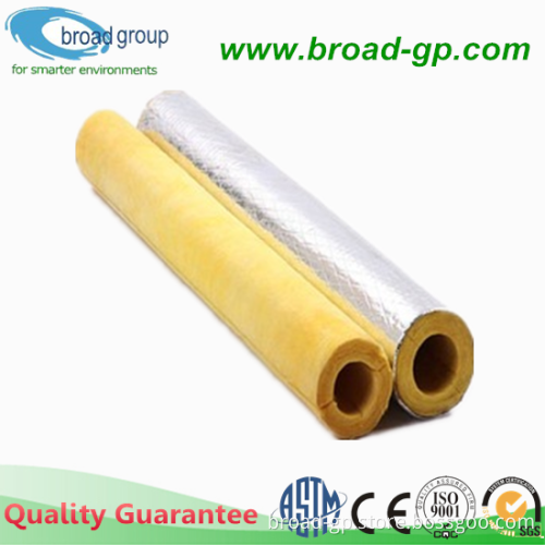 China supplier Glass wool/Fiberglass Insulation Pipe with Aluminum Foil